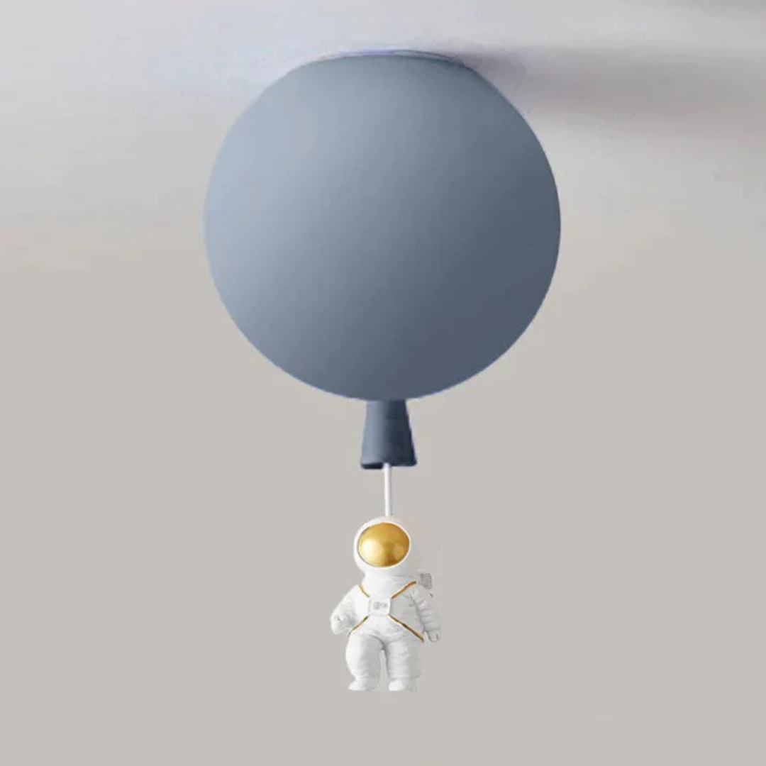 Trendy Maan/Astronaut Kinderkamer LED Plafondlamp - CosmoGlow