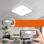 Vierkante LED-Plafondlamp – Evenredig, Aangenaam Licht | SuitaAvosiane voor Woonkamer & Badkamer
