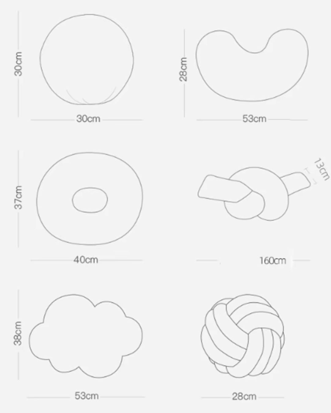 Nordic Bouclé Abstract Kussen – Minimalistische Pluche Kussen | Avosian