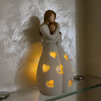 Moeder-Dochter Figuur Flikkerende Kaarsenhouder - LoveGlow