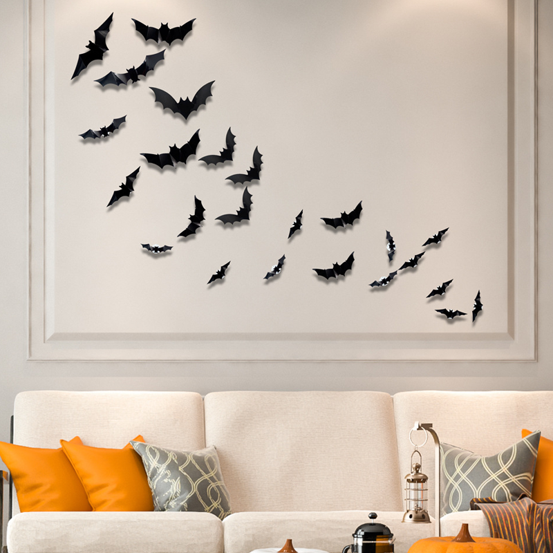 3D Vleermuis LED Wanddecoratie — Maak uw huis tot het engste Halloween-podium met levensechte vliegillusies!