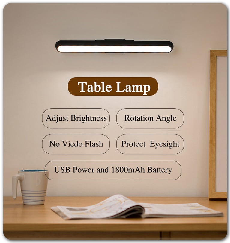 Magnetische oplaadbare Touch-lamp met lange batterijduur