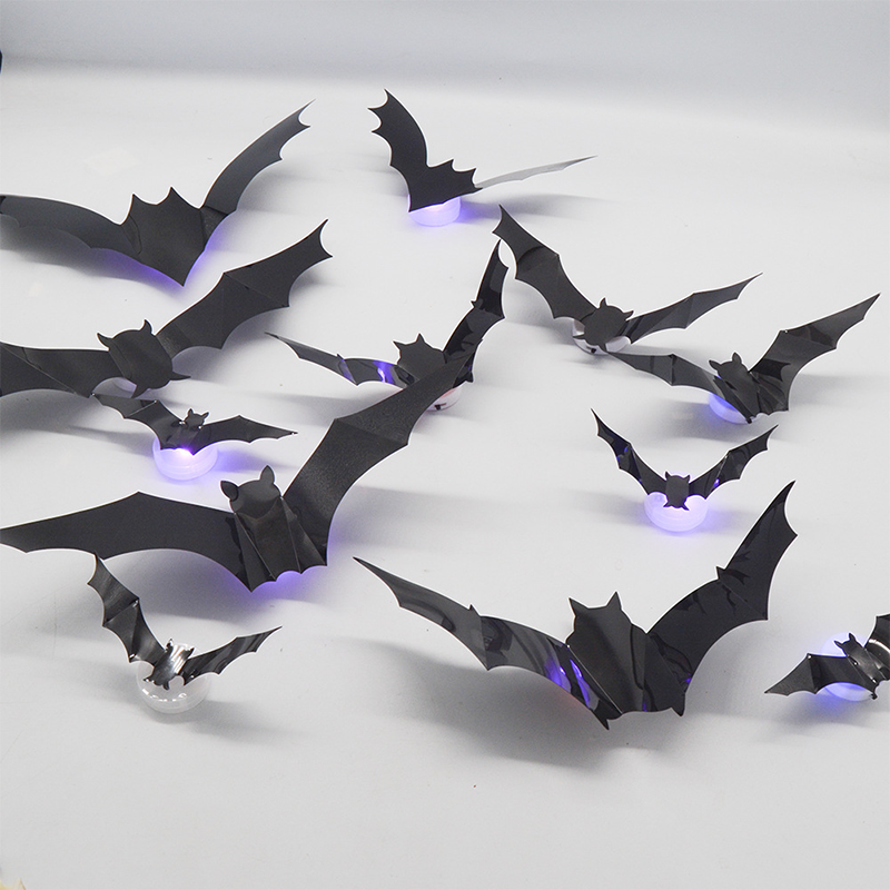 3D Vleermuis LED Wanddecoratie — Maak uw huis tot het engste Halloween-podium met levensechte vliegillusies!