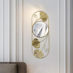 Avosian | Elegante Metalen Ginkgo Blad Wand Spiegel