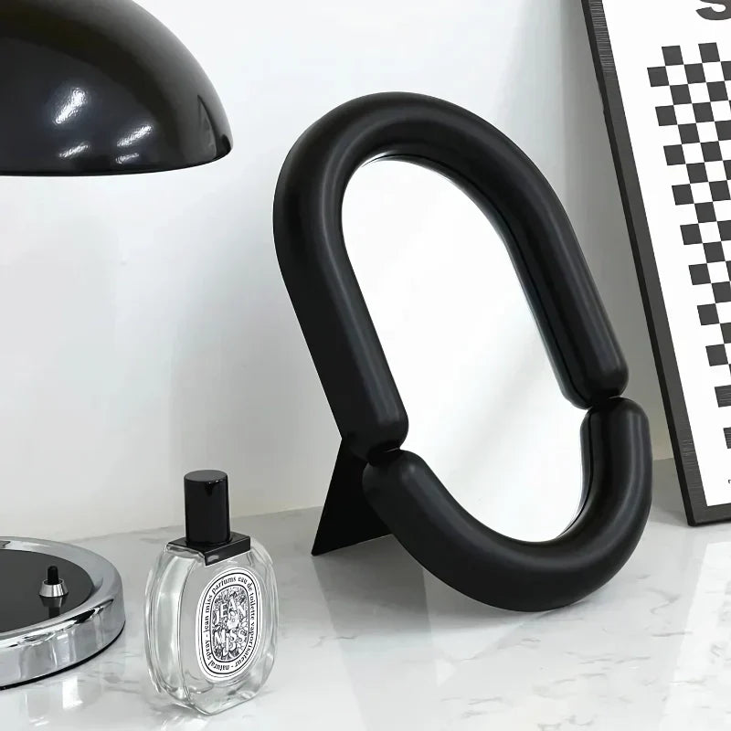 Avosian | Elegante Onregelmatige Ovaalvormige Tafeldouche Spiegel voor Woondecoratie