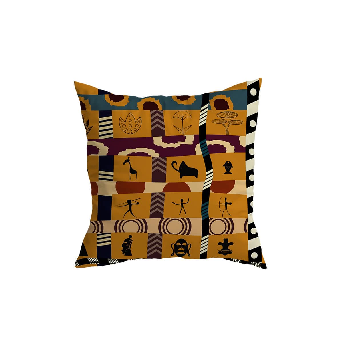 Afro-Patroon Sierkussenhoes voor Woondecoratie
