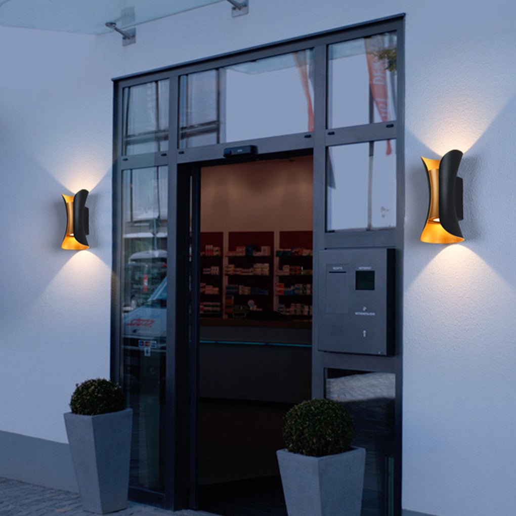 Elegante waterdichte LED-lampen met gebogen vorm voor de tuin