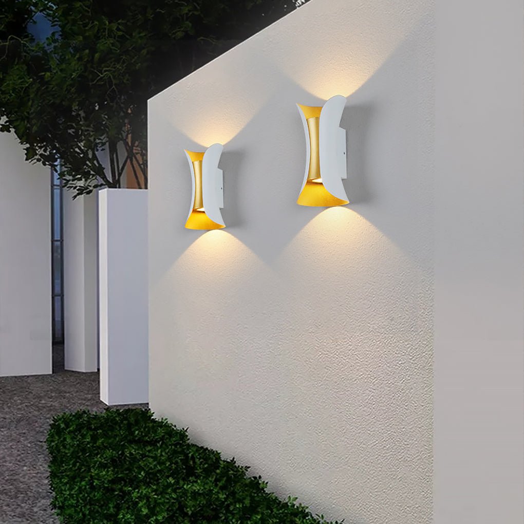 Elegante waterdichte LED-lampen met gebogen vorm voor de tuin
