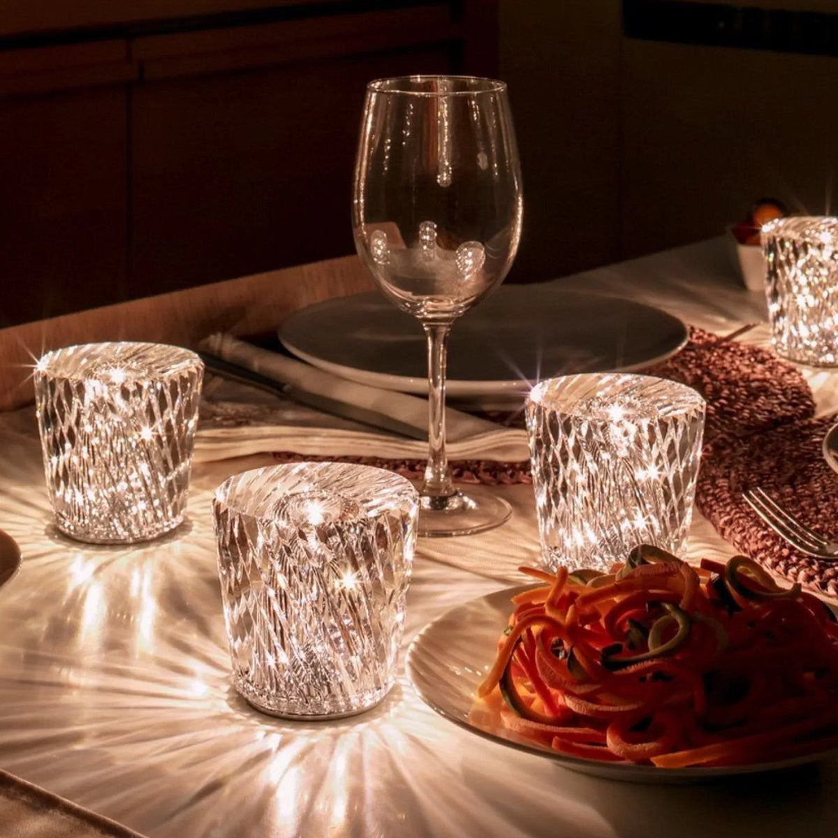 Lamp - Luxe Diamant Kristal LED Oplaadbare Tafel lamp