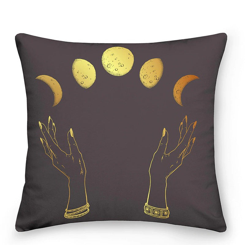 Decoratieve kussens met Zon en Maan in Astrologische Stijl
