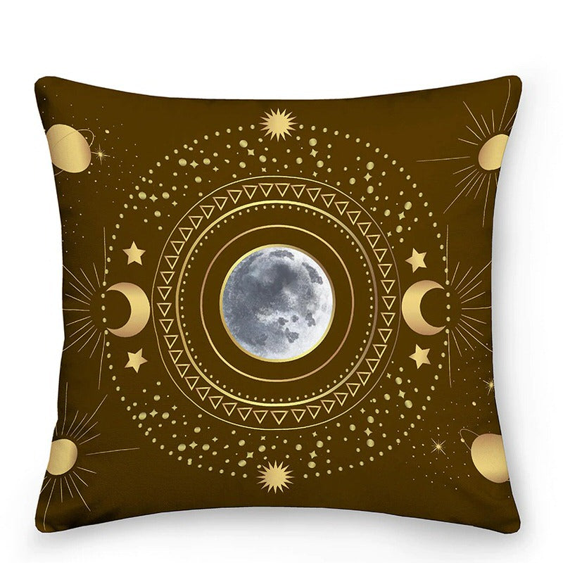 Decoratieve kussens met Zon en Maan in Astrologische Stijl