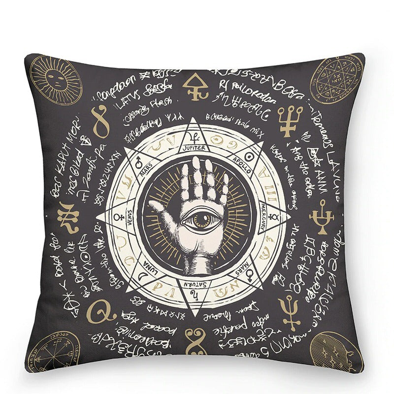 Decoratieve kussens met Zon en Maan in Astrologische Stijl