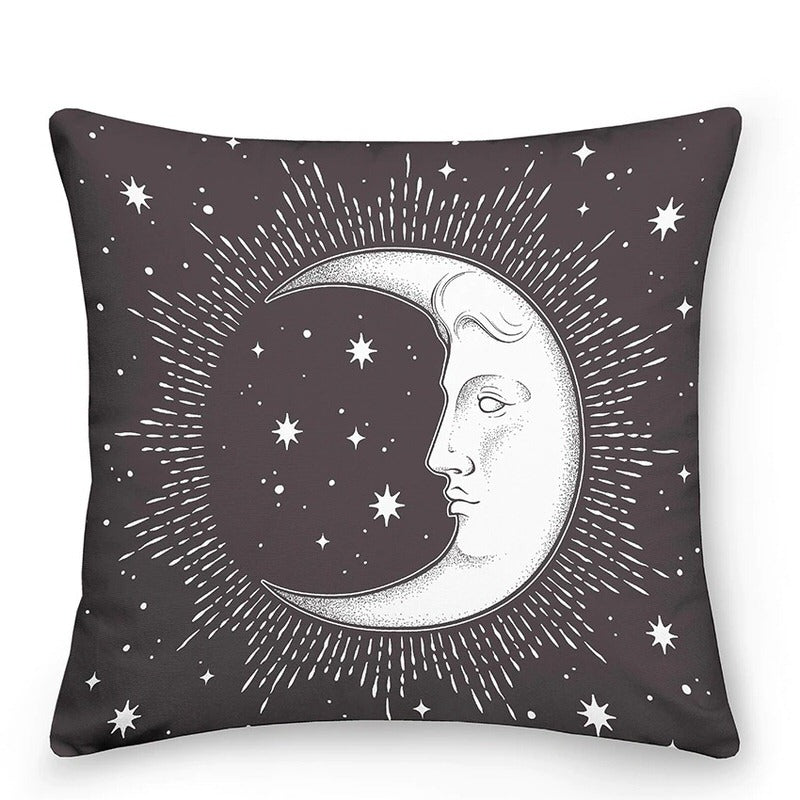 Decoratieve kussens met Zon en Maan in Astrologische Stijl
