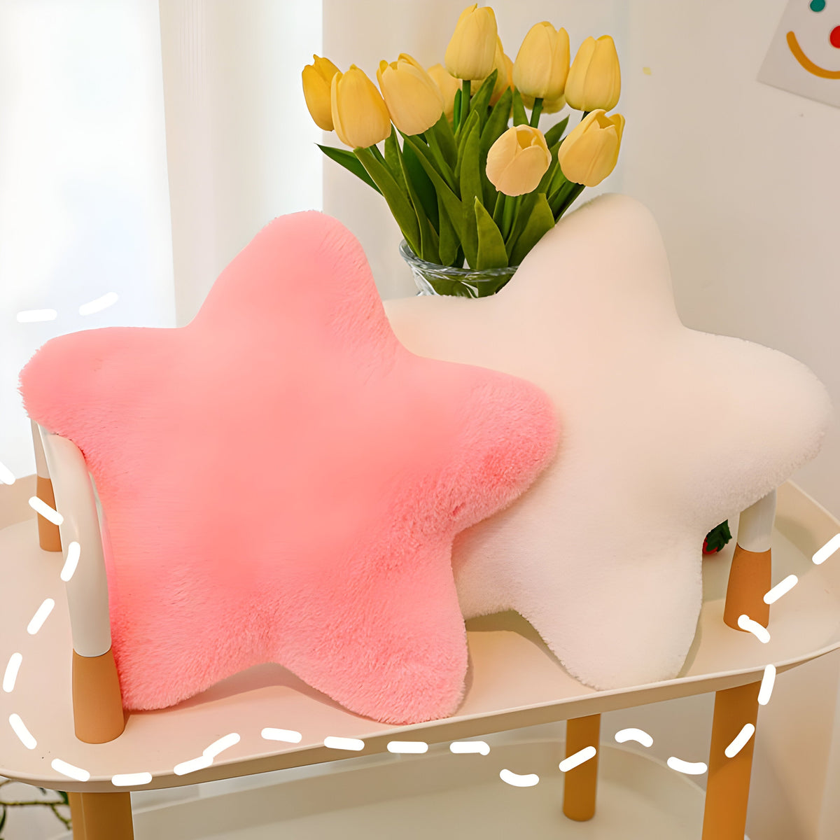 StellarHug Kussen - Decoratieve Stervormige Sierkussen | Avosian