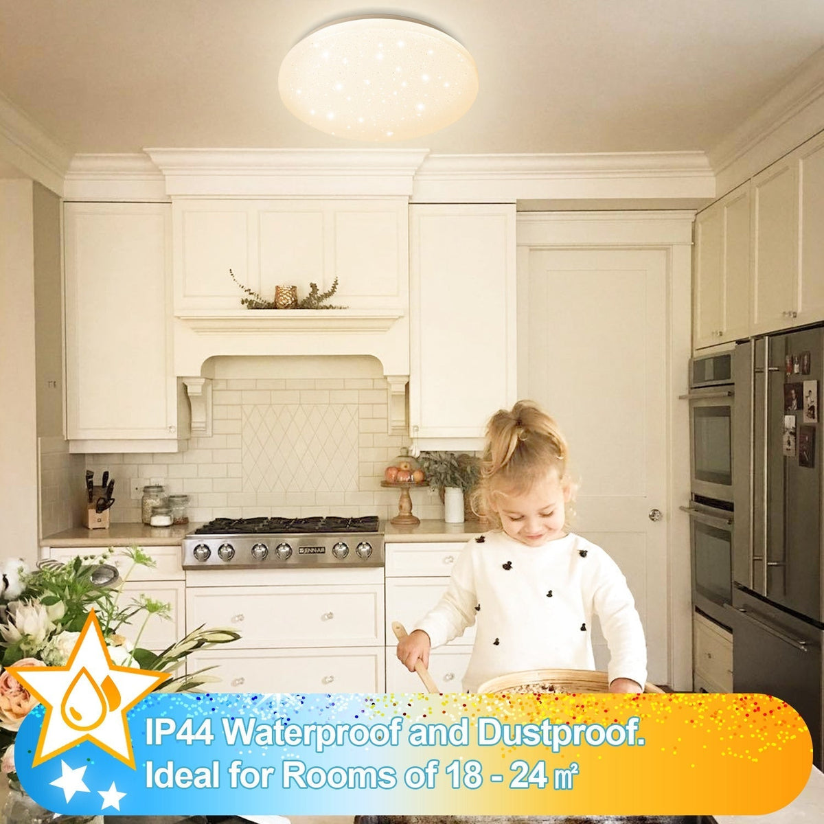 24W LED plafondlamp dimmable met sterrenhemel-effect