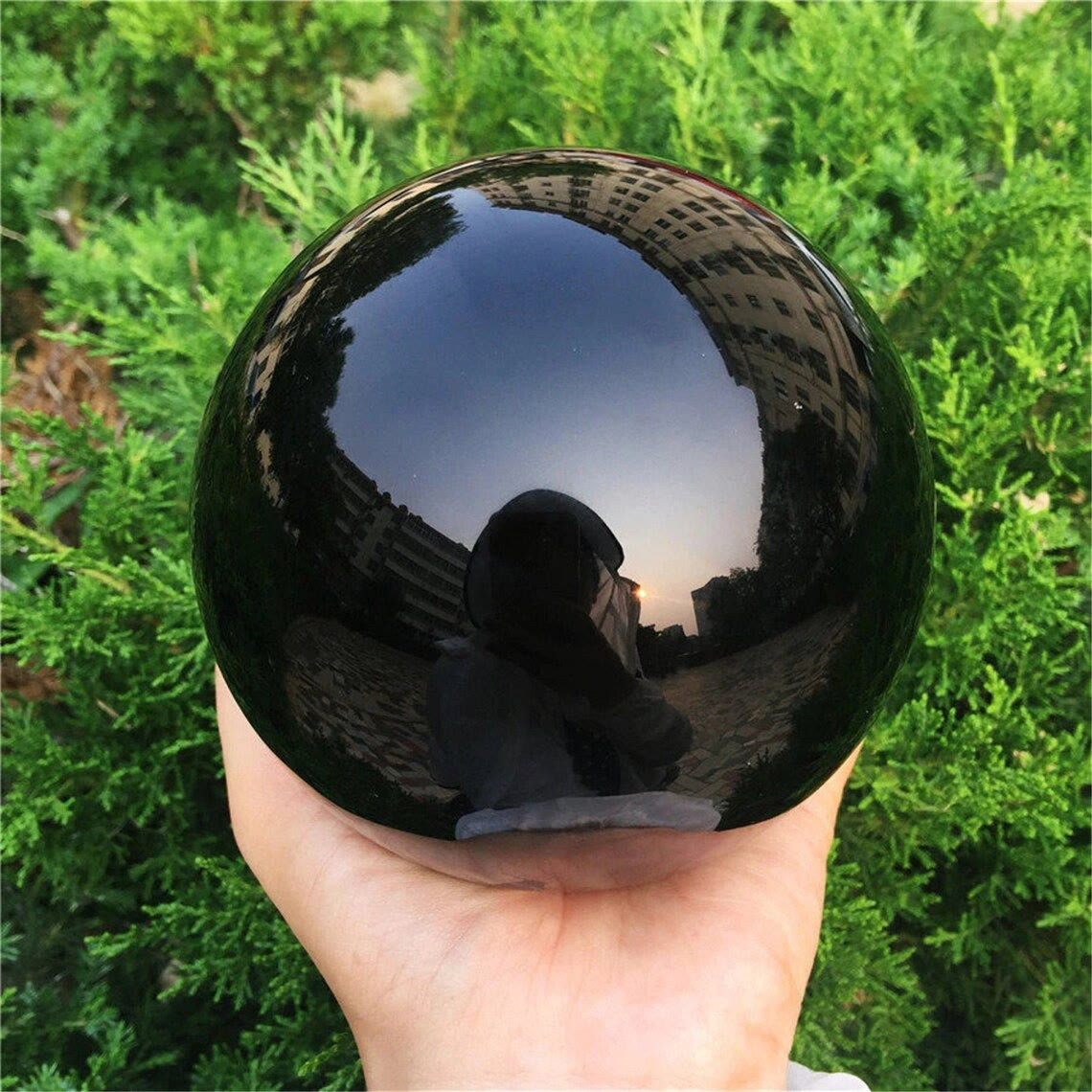 Obsidiaanse Kristallen Ball Decoratie