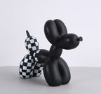 Zwart-witte ballonhond