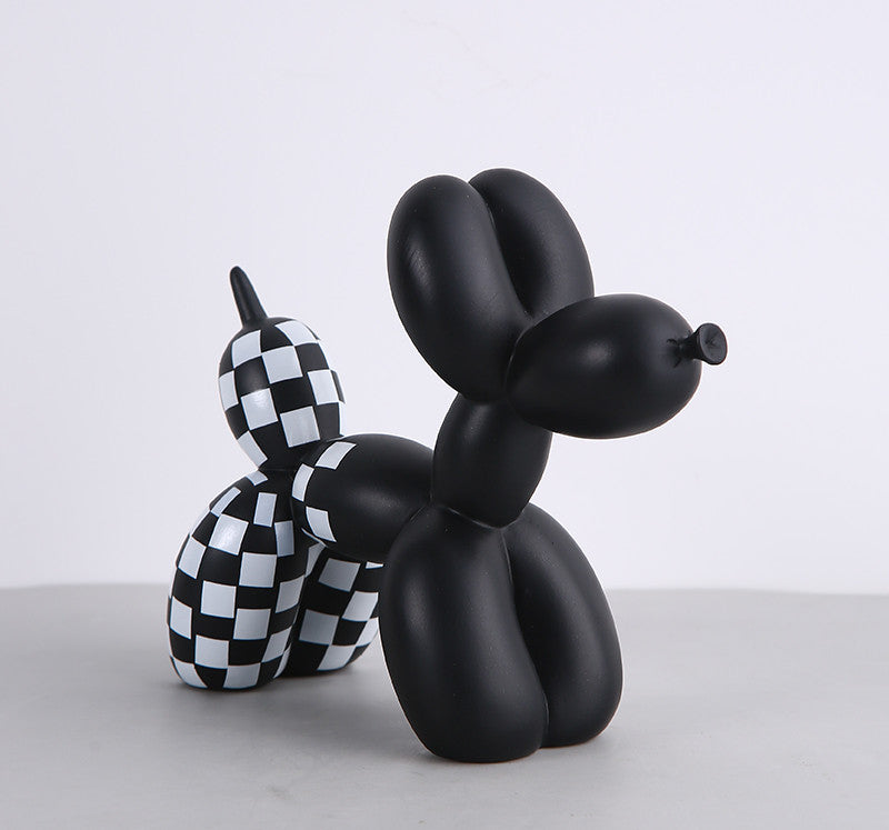 Zwart-witte ballonhond