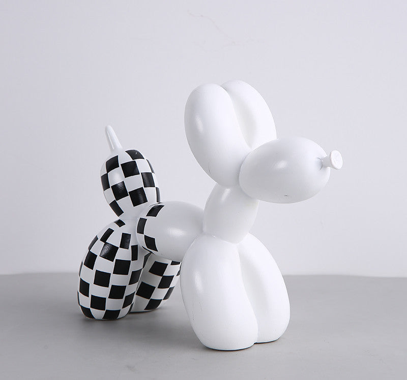 Zwart-witte ballonhond
