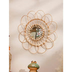 Avosian | Handgemaakte Rieten Decoratieve Wand Spiegel