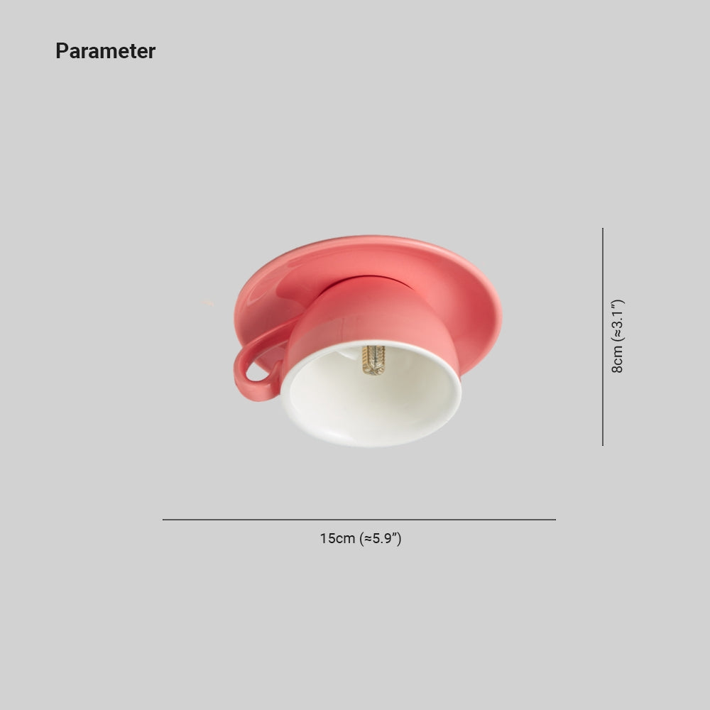 CeramiLux Morandi Koffiekopjes Plafondlamp – CeramiLux