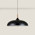 Eichenholz plafondlamp in Scandinavisch design – LED houten plafondlicht