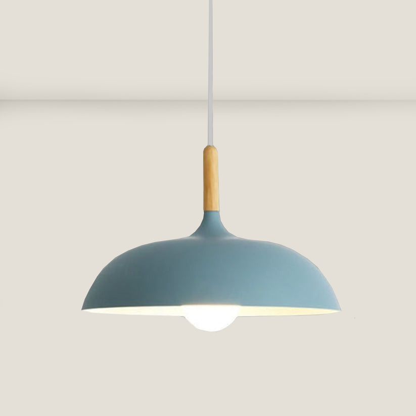 Eichenholz plafondlamp in Scandinavisch design – LED houten plafondlicht