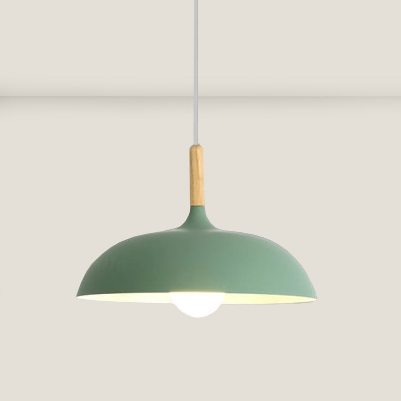 Eichenholz plafondlamp in Scandinavisch design – LED houten plafondlicht
