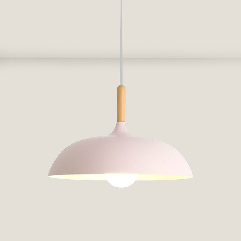 Eichenholz plafondlamp in Scandinavisch design – LED houten plafondlicht