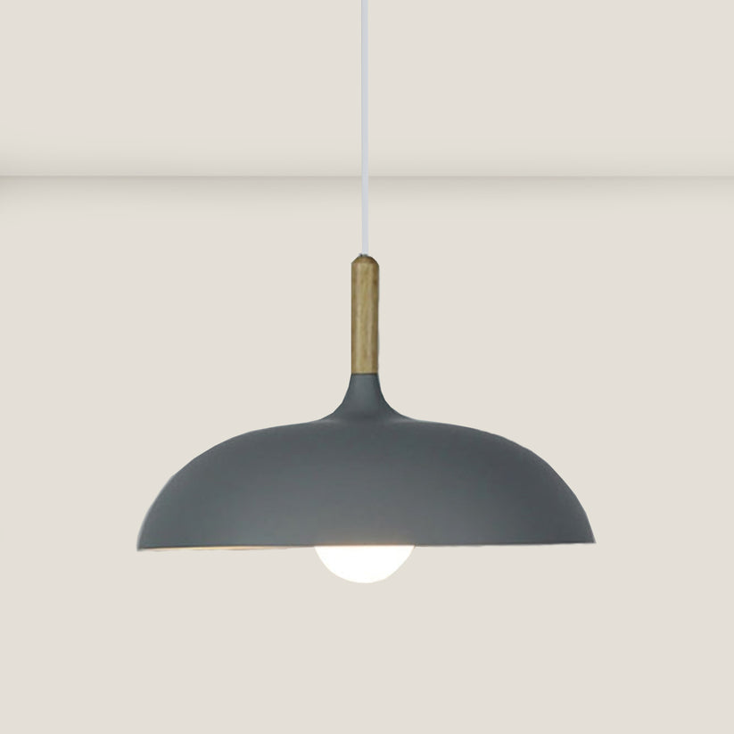 Eichenholz plafondlamp in Scandinavisch design – LED houten plafondlicht