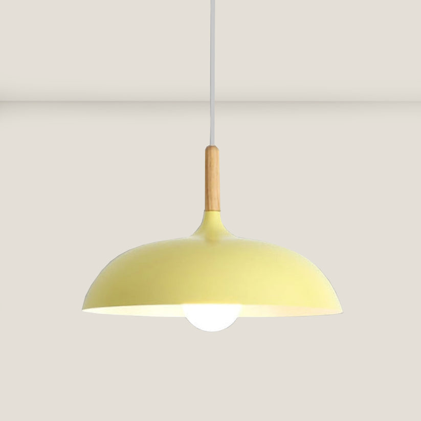Eichenholz plafondlamp in Scandinavisch design – LED houten plafondlicht