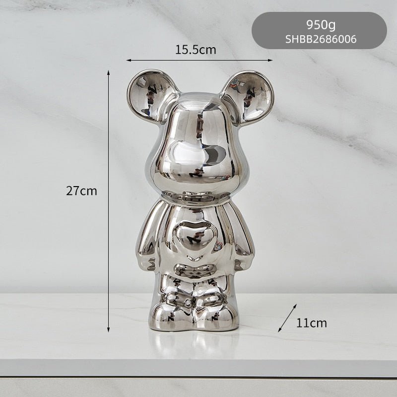 Kleurvolle Keramische Beer Sculptuur en Standbeeld Spaarpot Bureau Ornament