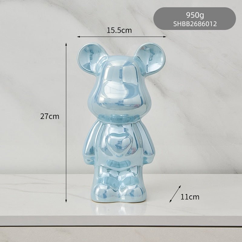 Kleurvolle Keramische Beer Sculptuur en Standbeeld Spaarpot Bureau Ornament