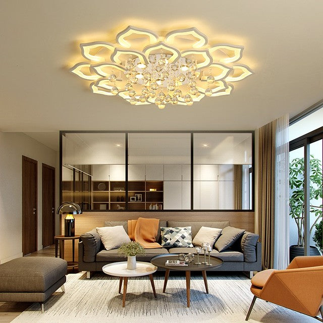 Kristall Lotus Deckenlamp - LumiLotus