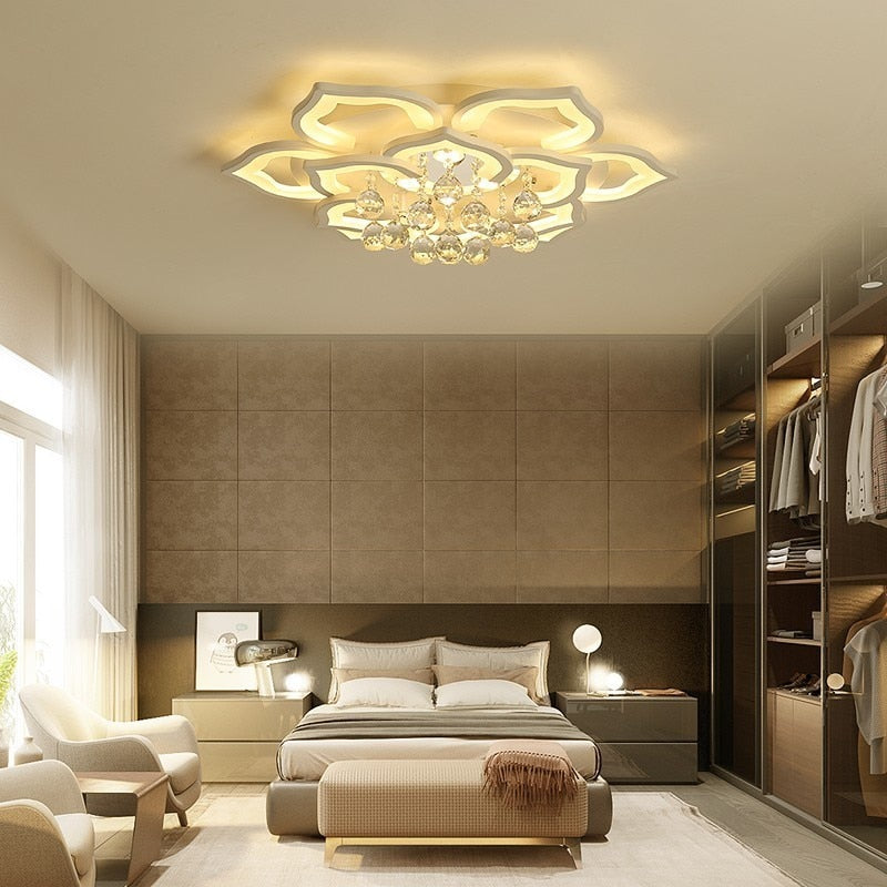 Kristall Lotus Deckenlamp - LumiLotus