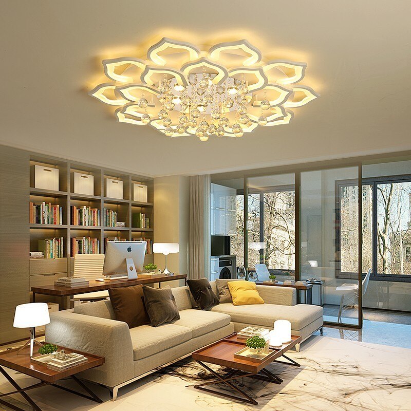 Kristall Lotus Deckenlamp - LumiLotus