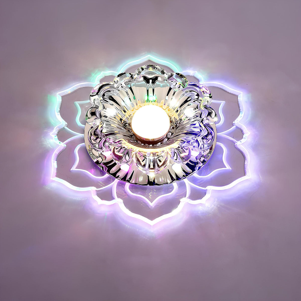 Elegante kristallen LED plafondlamp met modern ontwerp