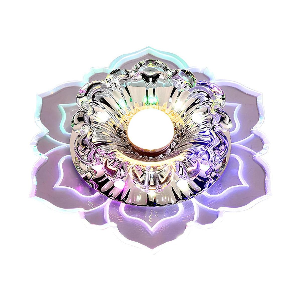 Elegante kristallen LED plafondlamp met modern ontwerp