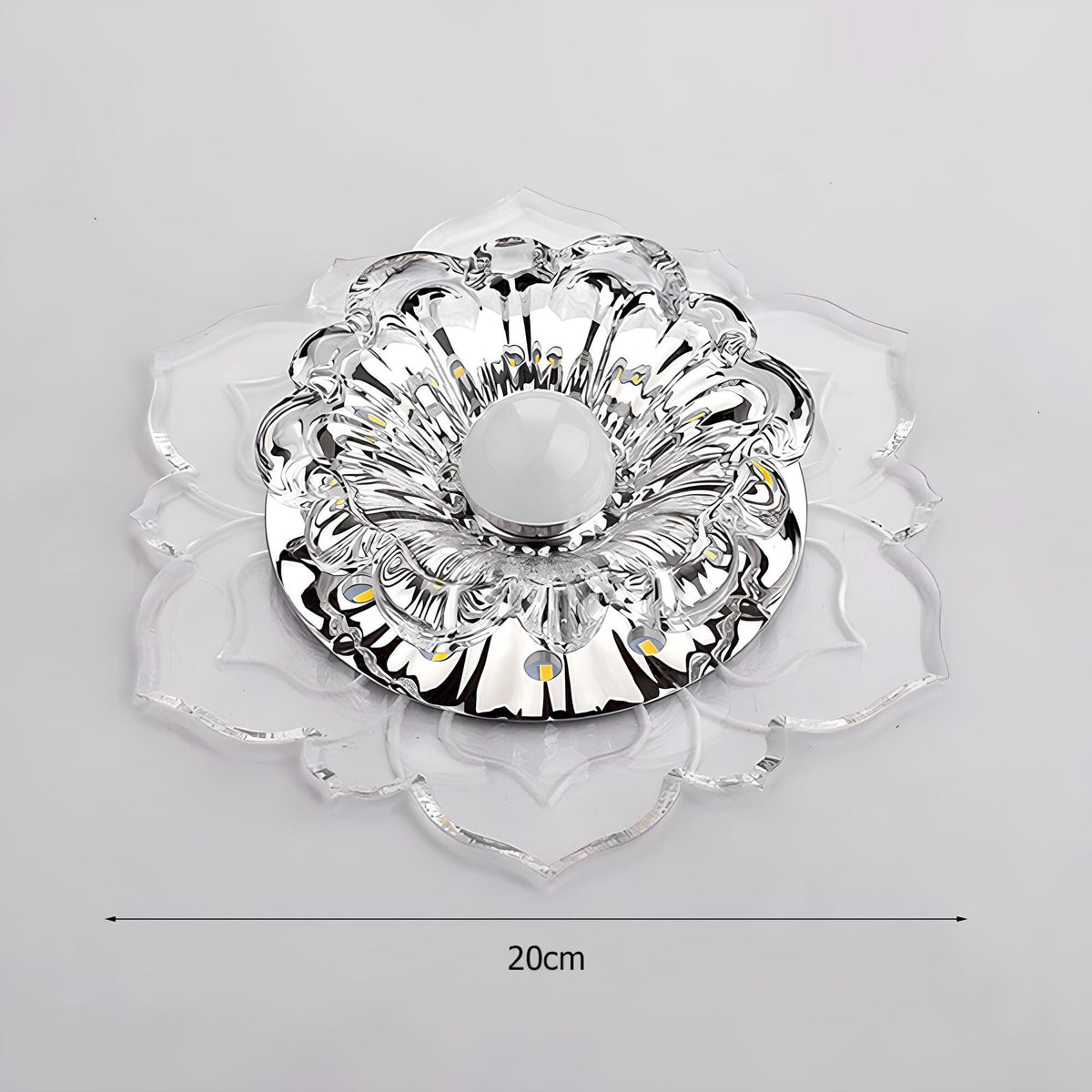 Elegante kristallen LED plafondlamp met modern ontwerp