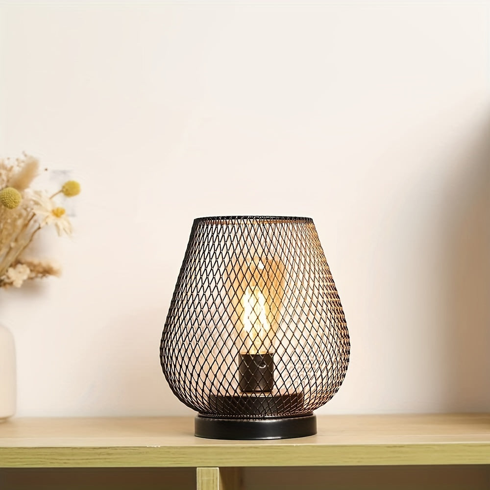 RusticMesh Tafellamp Set Industriële Stijl en Sfeerverlichting