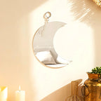 Avosian | Gouden Maan Spiegel Acrylaat Hangende Decoratieve Wandspiegel