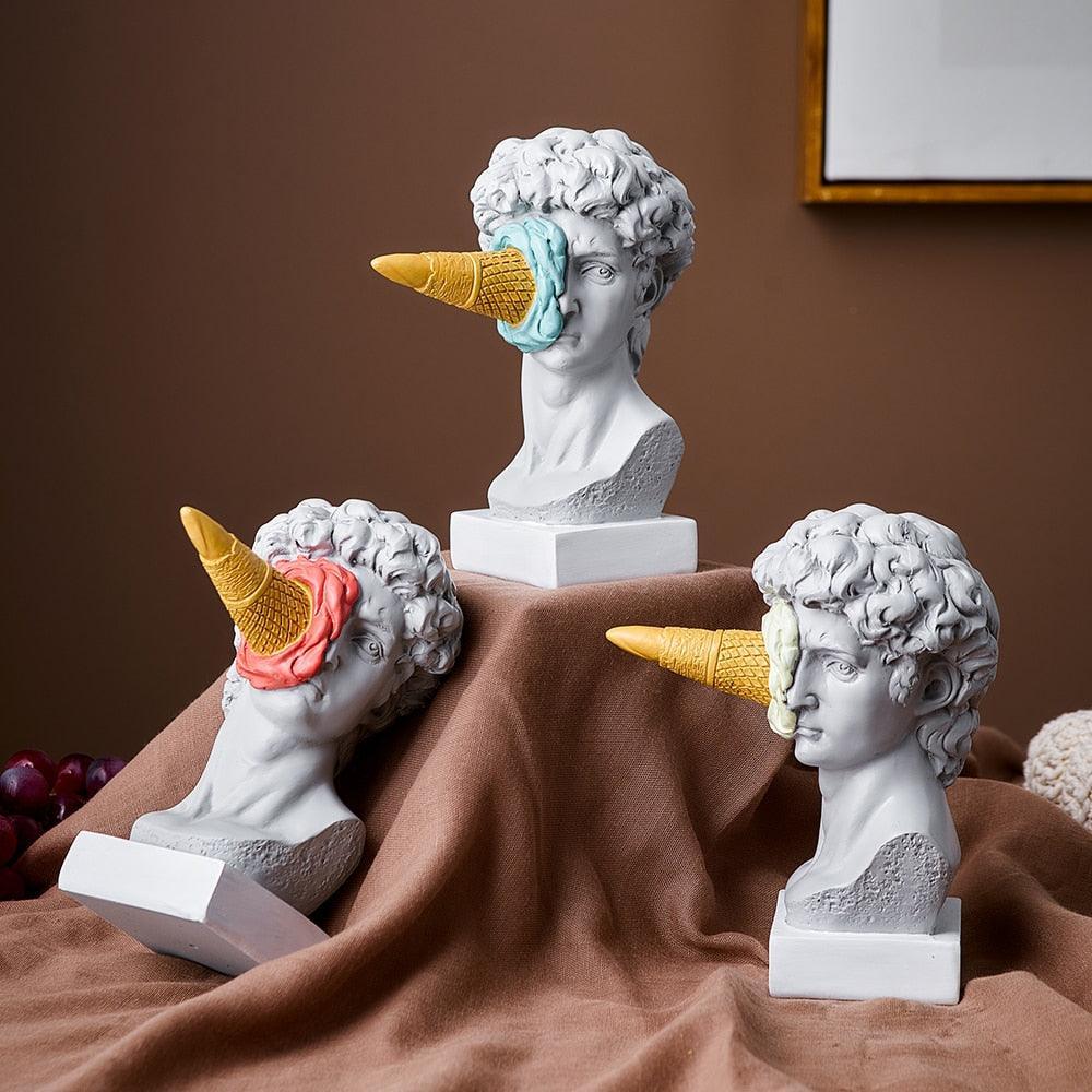 Figure Face IJsroom Kunst Sculptuur