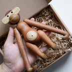 Cheeky Monkey Massief Houten Ornament