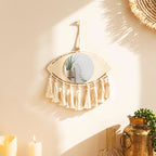 Avosian | Boho Macramé Oog Spiegel Muurdecoratie