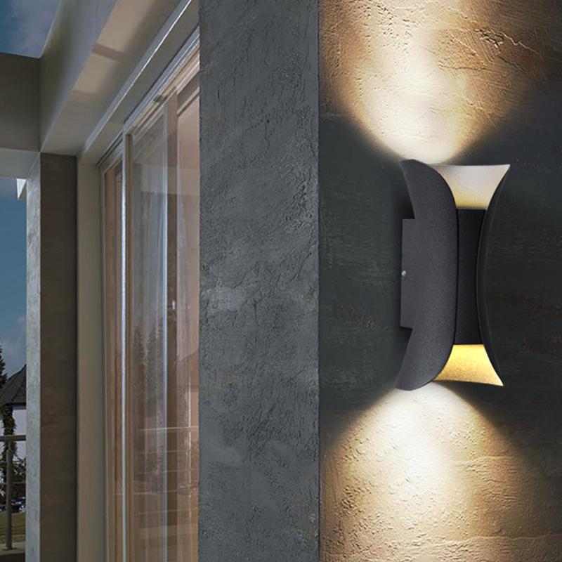 Elegante waterdichte LED-lampen met gebogen vorm voor de tuin