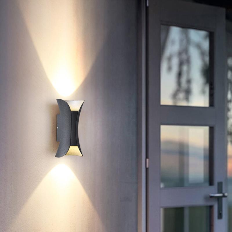 Elegante waterdichte LED-lampen met gebogen vorm voor de tuin
