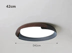Moderne plafondlamp met houtlook – Stijlvolle LED-verlichting voor de woonkamer