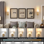 Oplaadbare Draadloze Wandlamp Set 2-Pack