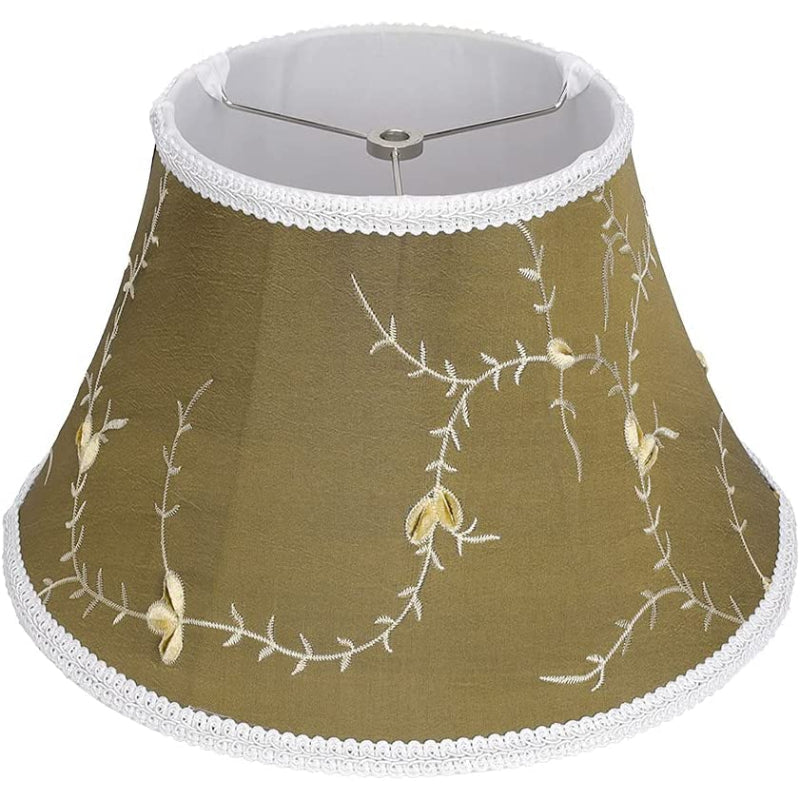 Middelgrote lampenkap, stoffen lampenkap voor tafellamp en vloerlamp, 7x13x7.8 inch, natuurlijk geventileerd linnen, handgemaakt, spiderman (wit)