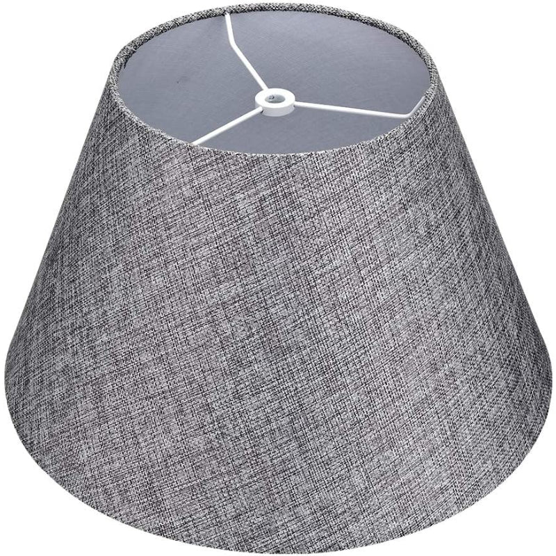Middelgrote lampenkap, stoffen lampenkap voor tafellamp en vloerlamp, 7x13x7.8 inch, natuurlijk geventileerd linnen, handgemaakt, spiderman (wit)